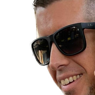 Photo of Boye wearing sunglasses and smiling